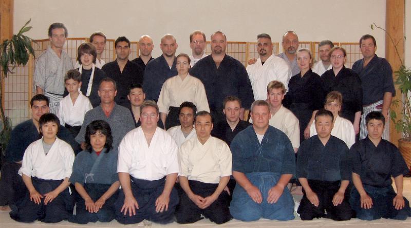 A picture of Members of STK with Kuroda Sensei and some of his other US Students during the 2006 Annual US Seminar held in Texas.