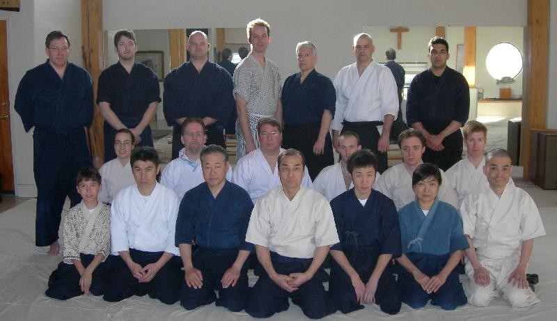 A picture of some of the attendees at the 2008 Annual US Seminar with Kuroda Sensei, held in Texas for the 10th Anniversary of Kuroda Sensei first coming to the US.